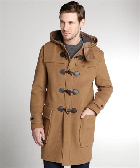 burberry camel toggle coat|burberry camel wool coat men's.